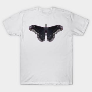 Goth Moth Promethea Moth Repeating Pattern T-Shirt